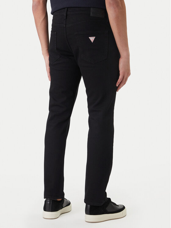 Guess Jeans Guess Jeans Farmer M5YA1C D6311 Fekete Slim Fit