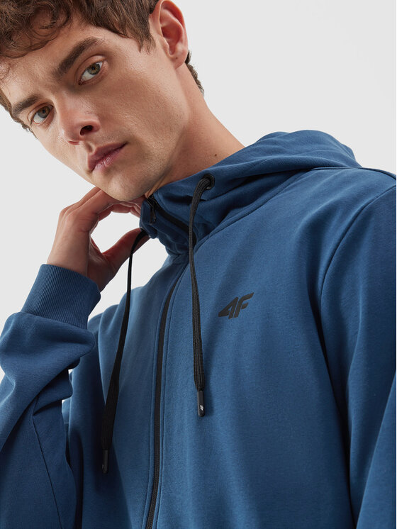4F 4F Felpa 4FAW23TSWSM695 Blu Regular Fit