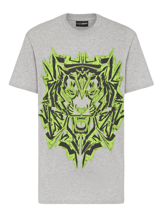 Plein Sport Plein Sport T-Shirt 4589 Szary Regular Fit