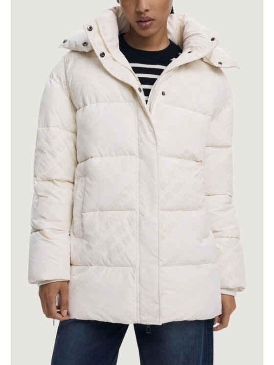 Desigual Desigual Giubbotto invernale PADDED_CADERA_FLOCK Bianco Original Fit