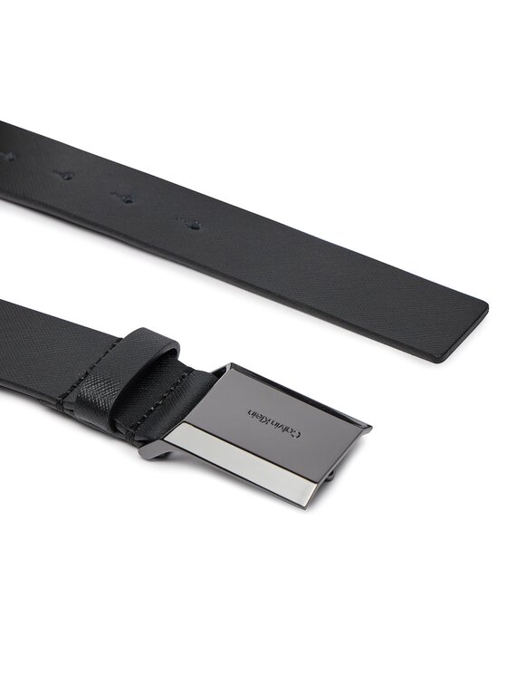Calvin Klein Calvin Klein Muški remen Beveled Plaque 2.0 Saffiano 35Mm K50K511568 Crna