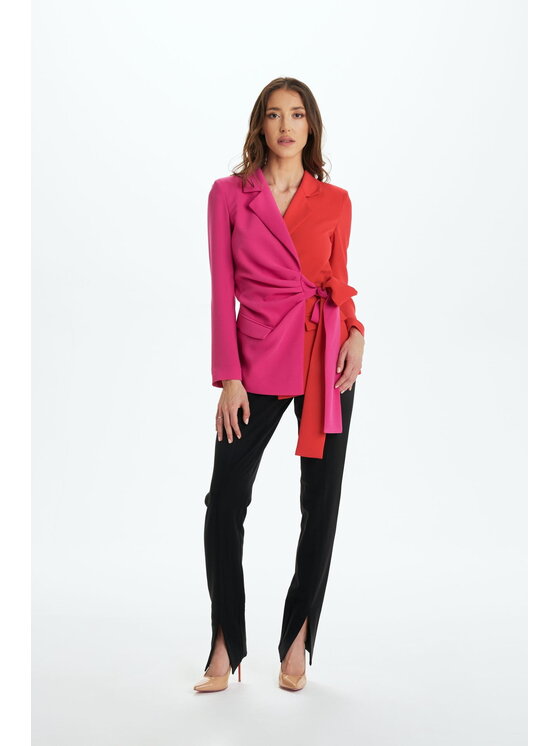Boskata Boskata Marynarka ti amo sexy red Różowy Geometric Fit