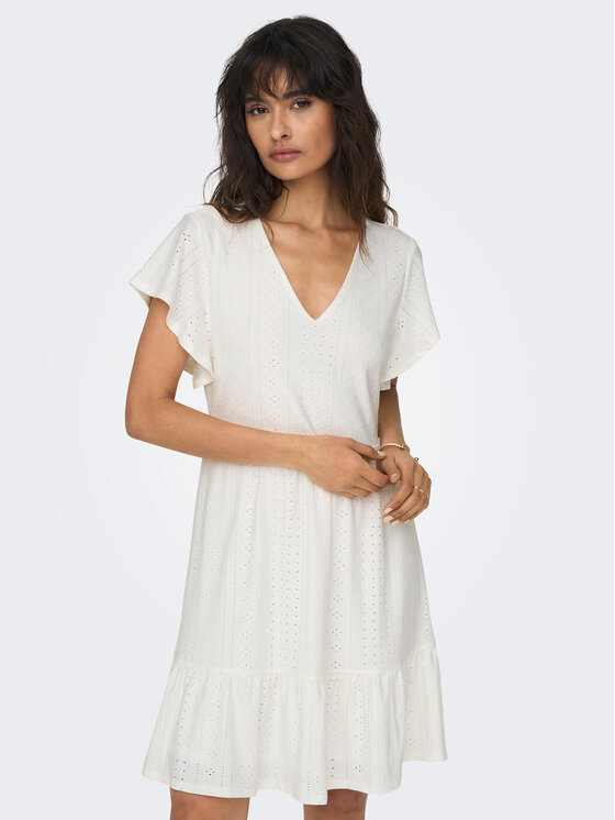 ONLY ONLY Haljina za svaki dan 15289687 Bijela Regular Fit