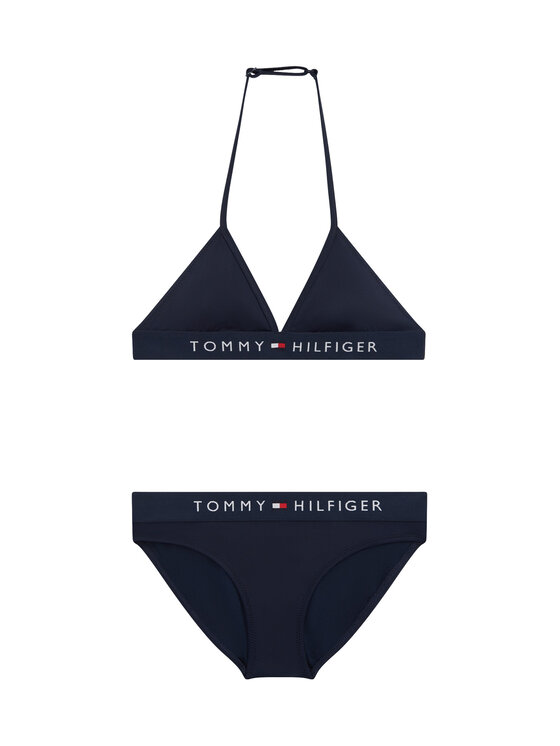 Tommy Hilfiger Tommy Hilfiger Jednodílné plavky UG0UG00799 Tmavomodrá