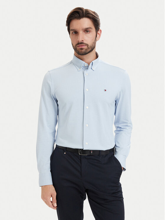 Tommy Hilfiger Cămașă MW0MW43433 Albastru deschis Regular Fit