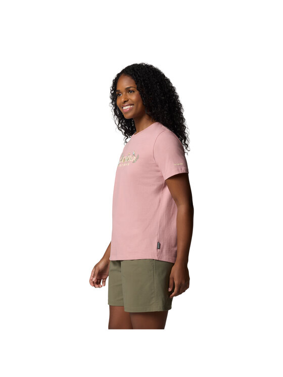 Columbia Columbia T-Shirt Columbia Boundless Beauty Logo SS Tee Różowy Regular Fit