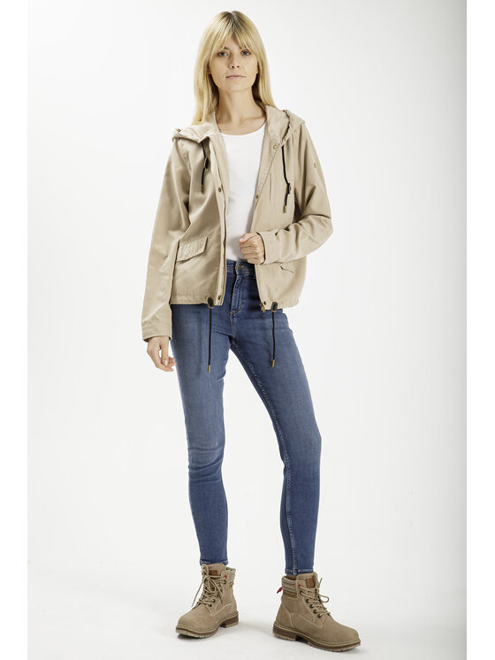 Cross Jeans Cross Jeans Kurtka przejściowa 81251-009 Beżowy Regular Fit
