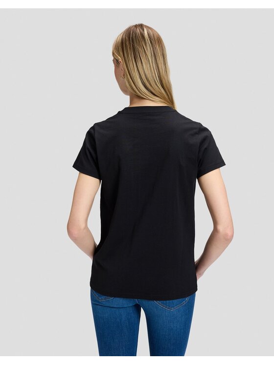 Lee Lee T-Shirt JEANS TSHIRT Czarny Regular Fit