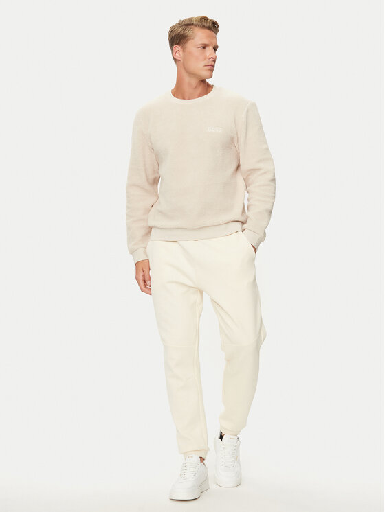 BOSS Boss Majica dugih rukava Contem 50527572 Écru Regular Fit