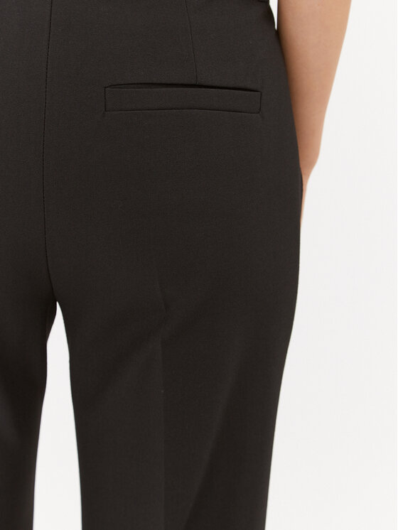 Marella Marella Hlače iz tkanine Lerici 2331361838200 Črna Regular Fit