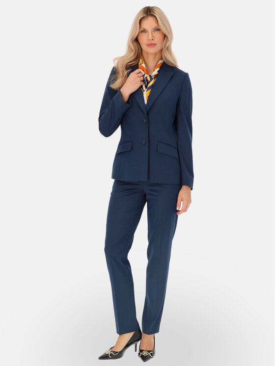Potis & Verso Potis & Verso Marynarka Tera Granatowy Regular Fit
