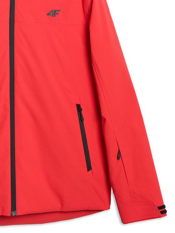 4F 4F Kurtka narciarska SKIWEAR Czerwony Regular Fit