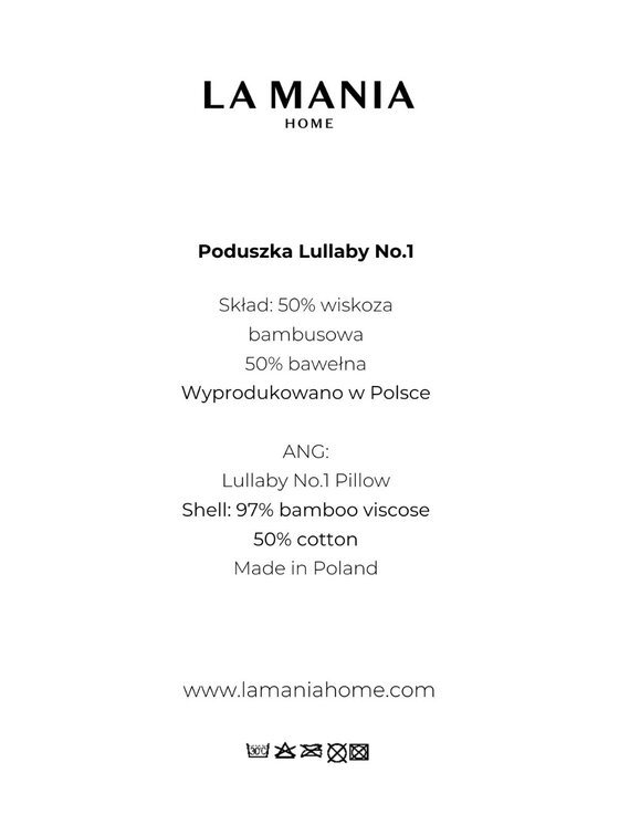La Mania La Mania Poduszka dekoracyjna Lullaby I Biały