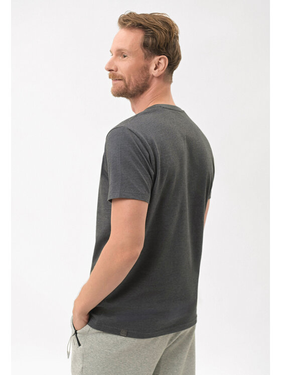 Volcano Volcano T-Shirt T-ENDE Szary Regular Fit