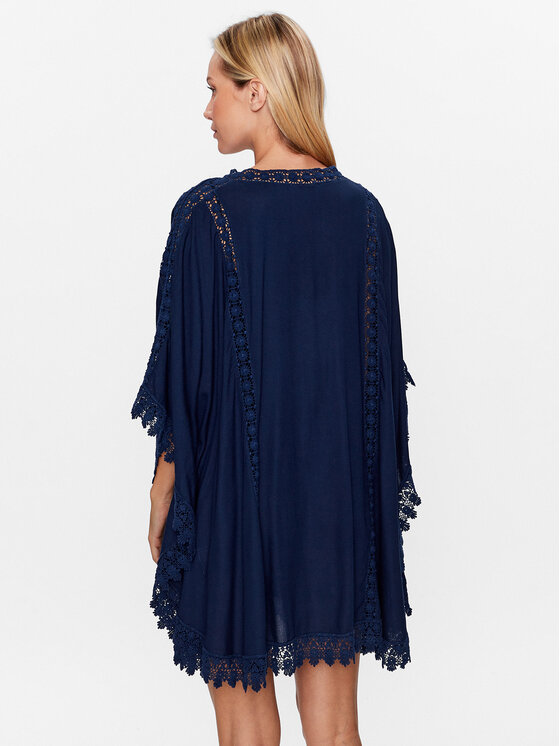 Melissa Odabash Melissa Odabash Poncho Cindy Blu scuro