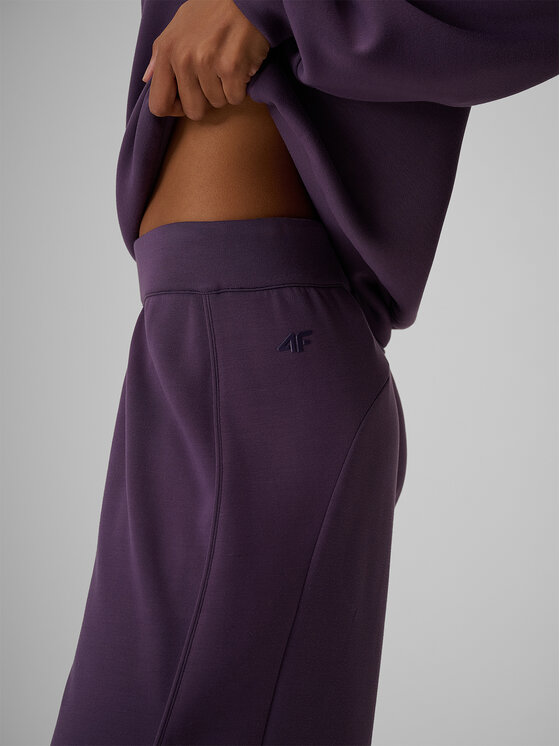 4F 4F Spodnie dresowe ESSENTIAL Fioletowy Regular Fit