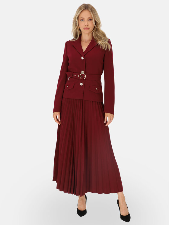 L’AF L’AF Spódnica maxi Lorin Bordowy Regular Fit