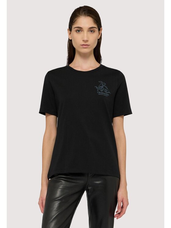 Trussardi Trussardi T-shirt G1156000197N033 Nero Regular Fit