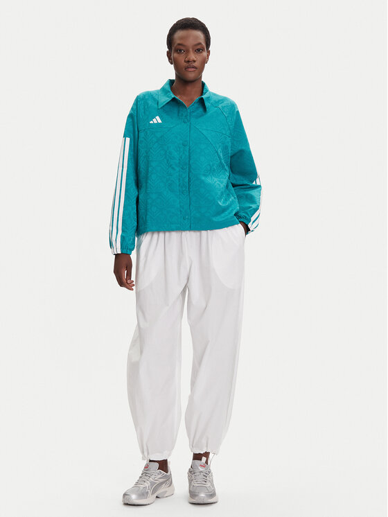 adidas adidas Prehodna jakna Tiro x Common Goal Coaches JL9204 Turkizna Loose Fit
