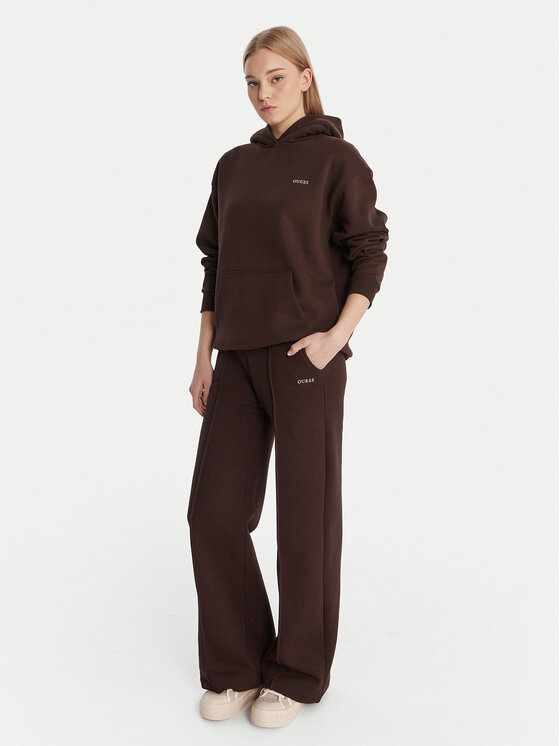 Guess Guess Spodnji del trenirke V6RB17 K9V31 Rjava Regular Fit