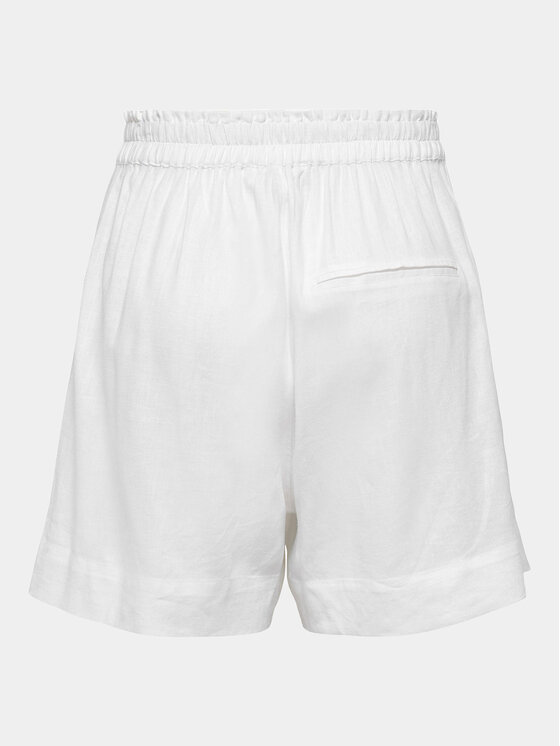 ONLY ONLY Šortky z materiálu 15259587 Bílá Regular Fit
