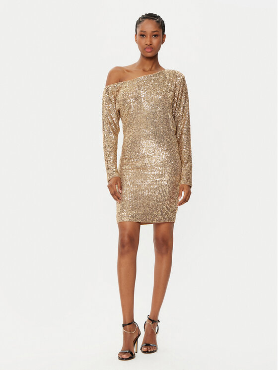 Marciano Guess Marciano Guess Rochie cocktail 5RGK69 6166A Auriu Bodycon Fit