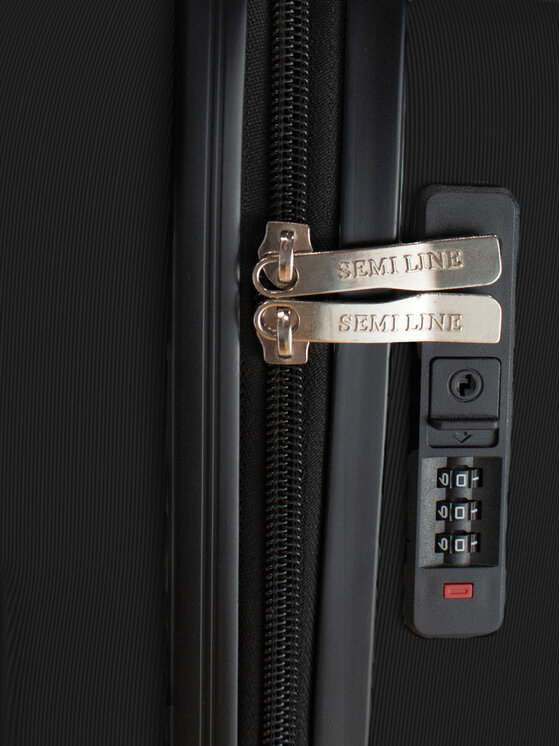 Semi Line Semi Line Μεγάλη Βαλίτσα T5798-3 Μαύρο