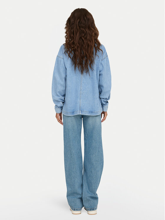 ONLY ONLY Džinsa krekls Birdie 15347086 Zils Regular Fit