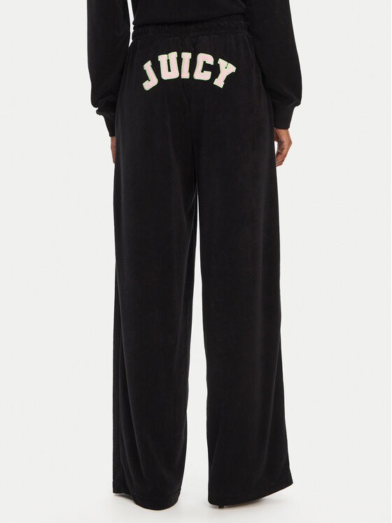 Juicy Couture Juicy Couture Долнище анцуг Regan JCWBJ125335 Черен Wide Leg