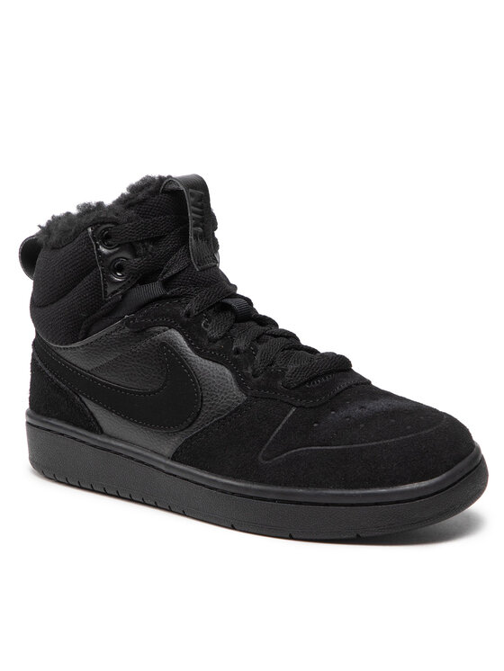 Nike Nike Snīkeri Court Borough Mid 2 Boot Bg CQ4023 001 Melns