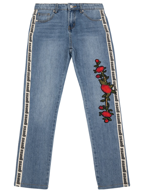 Guess Guess Jeans hlače J93A02 D3QE0 Modra Regular Fit