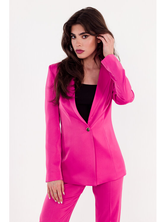 Makover Makover Giacca da abito K173 Rosa Modern Fit