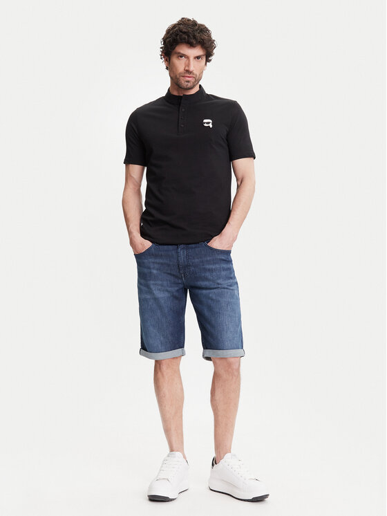 KARL LAGERFELD KARL LAGERFELD Kratke traperice 265820 552833 Tamnoplava Regular Fit