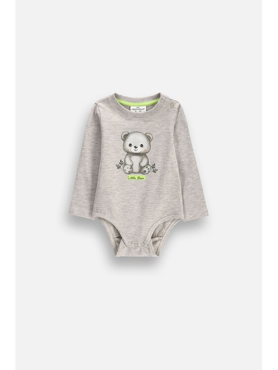 Coccodrillo Coccodrillo Body dziecięce ZC6112101FBN-019 Szary Regular Fit