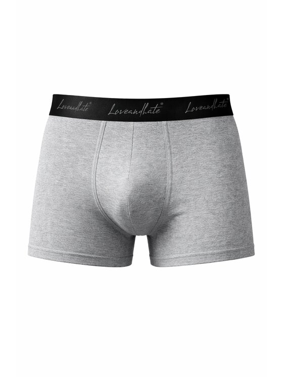 Love and Hate Love and Hate Boxer Grey Essential Grigio