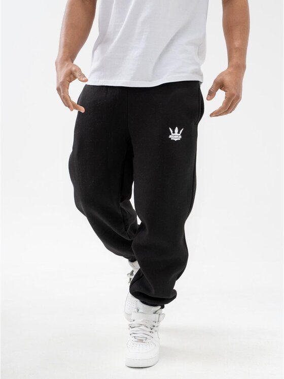 Jigga Wear Jigga Wear Spodnie dresowe 109549 Czarny Regular Fit