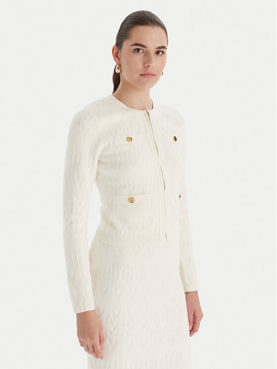 Marciano Guess Marciano Guess Strickjacke 5BGR06 5661Z Écru Regular Fit