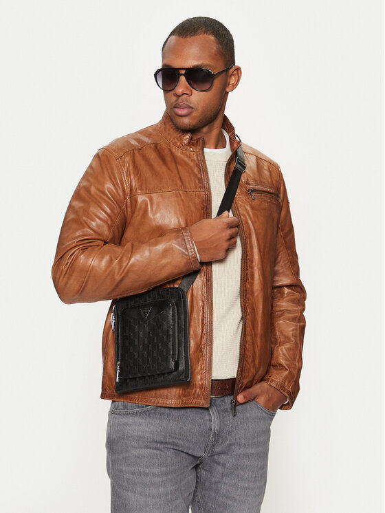 Guess Guess Мъжка чантичка HMSIDE P5109 Черен