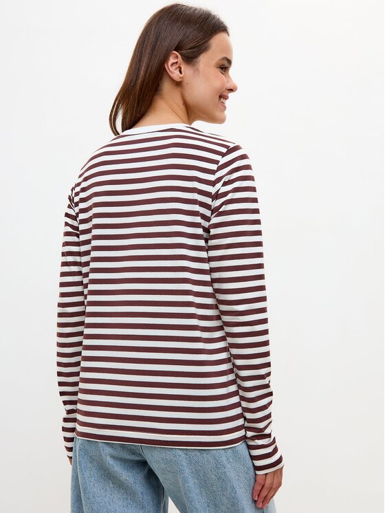 CAT by maniita lacitta CAT by maniita lacitta Longsleeve Printed Longsleeve Brązowy Regular Fit