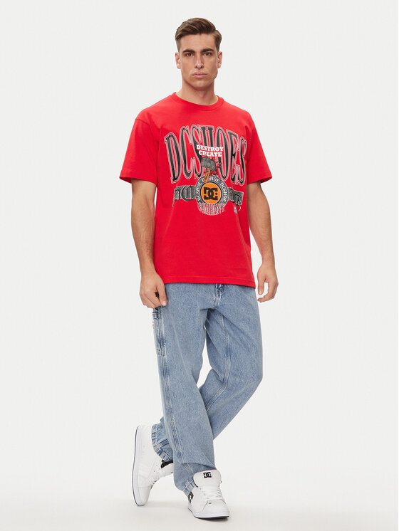 DC Shoes DC Shoes T-shirt Shy Town Hss ADYZT05345 Crvena Regular Fit