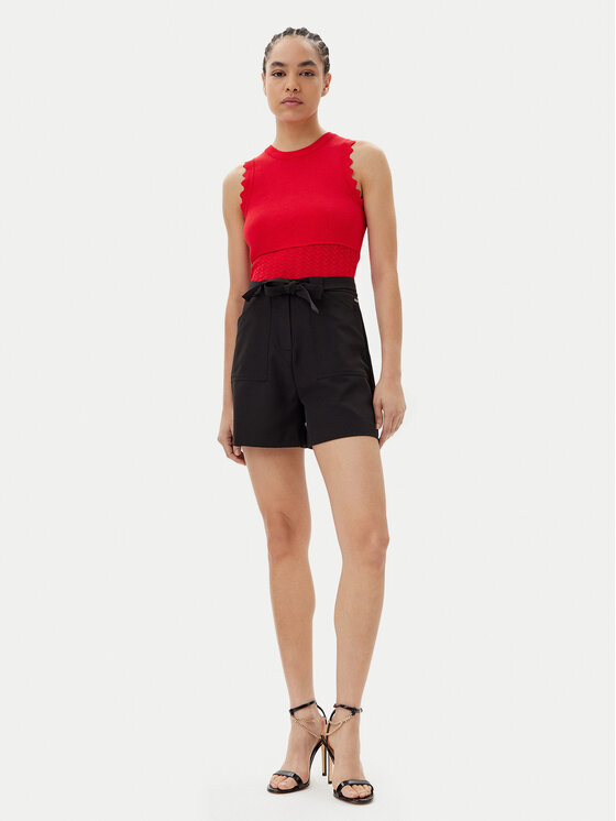 Guess Guess Szorty materiałowe W5GD0I WH9Y2 Czarny Loose Fit