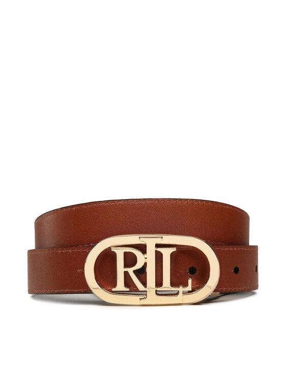 LAUREN RALPH LAUREN Lauren Ralph Lauren Ženski pas Oval Rev 25 412883714003 Rjava