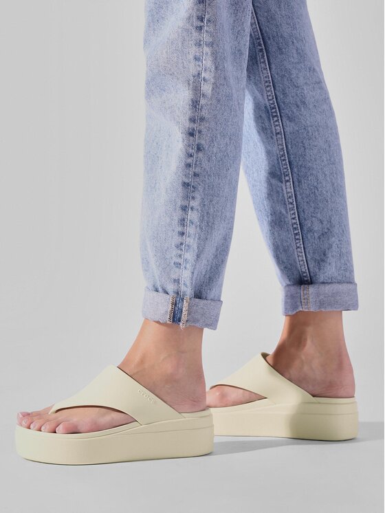 Crocs Crocs Джапанки Crocs Brooklyn Flip 208727 Бежов