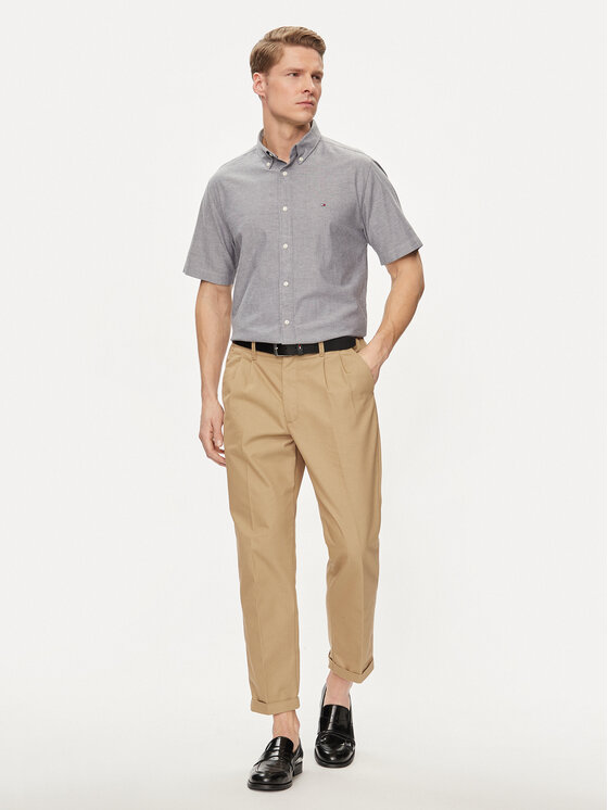 Tommy Hilfiger Tommy Hilfiger Camicia 1985 MW0MW33810 Grigio Slim Fit