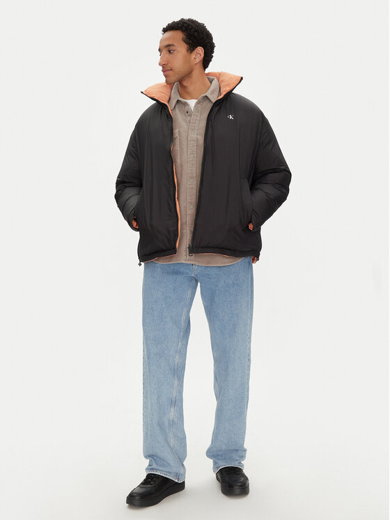 Calvin Klein Jeans Calvin Klein Jeans Μπουφάν χειμωνιάτικο 90's J30J324438 Μαύρο Oversize