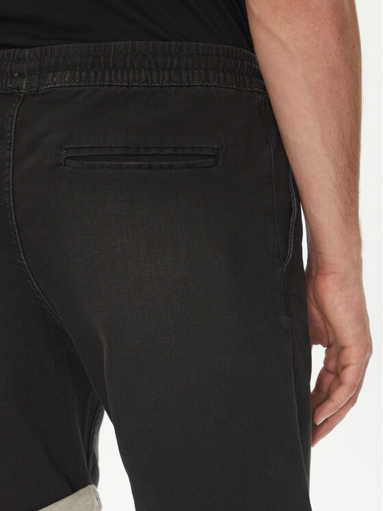 Jack & Jones Jack & Jones Szorty jeansowe Rick 12269594 Czarny Regular Fit
