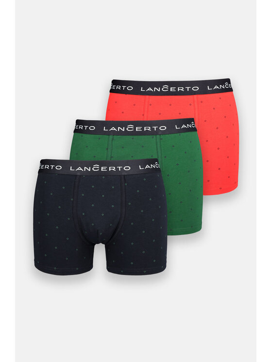 Lancerto Lancerto Komplet 3 par bokserek NBI073123000010 Kolorowy