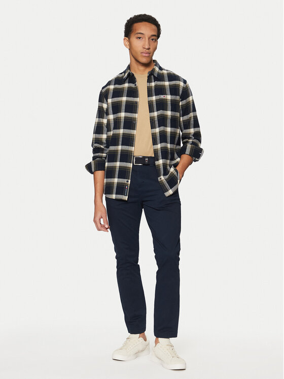 Tommy Jeans Tommy Jeans Košile Check Flannel DM0DM20670 Tmavomodrá Regular Fit