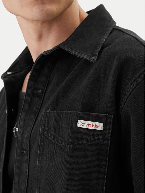 Calvin Klein Jeans Calvin Klein Jeans Τζιν πουκάμισο 90's LV04RF709G Μαύρο Regular Fit