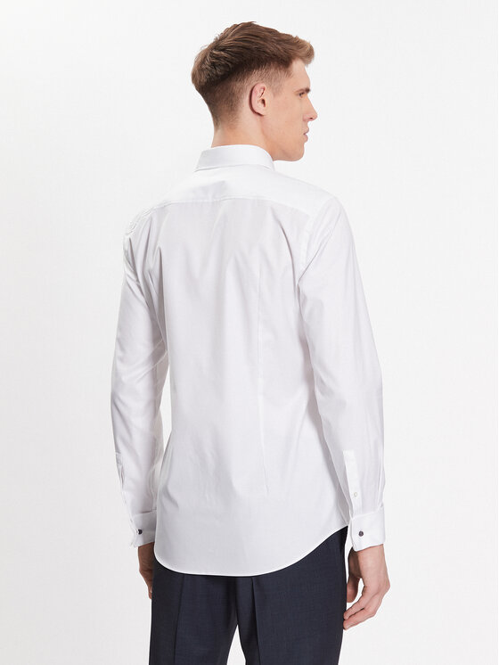 BOSS Boss Košulja 50480101 Bijela Slim Fit
